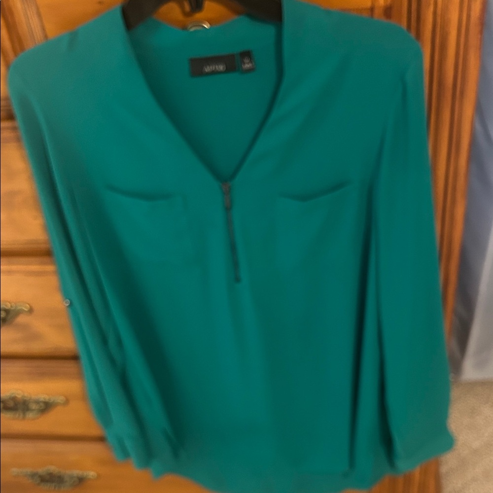 Apt. 9 Women's Vibrant Green Blouse